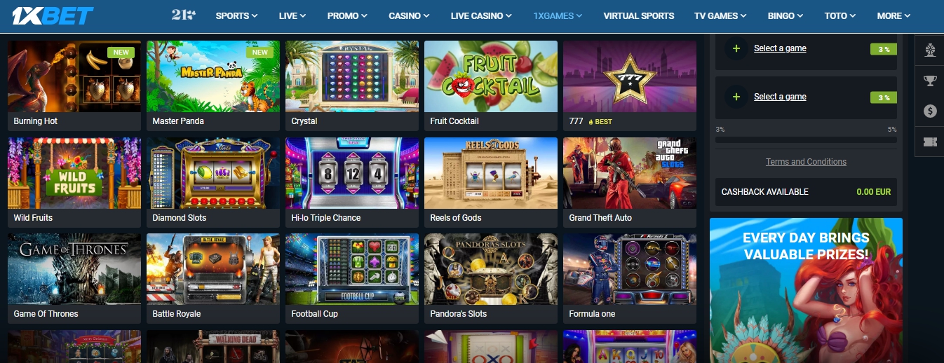 1xbet casino apk